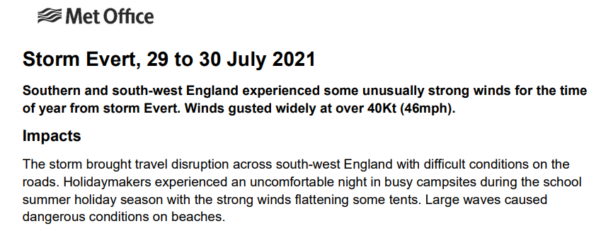 Storm Evert July 2021