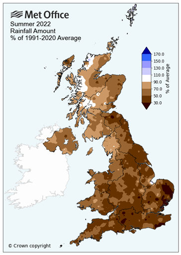Summer 2022 Rainfall Amount