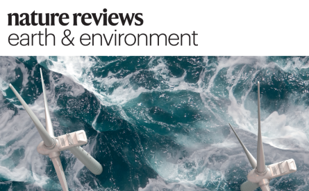 Front cover of Nature Reviews Earth and Environment