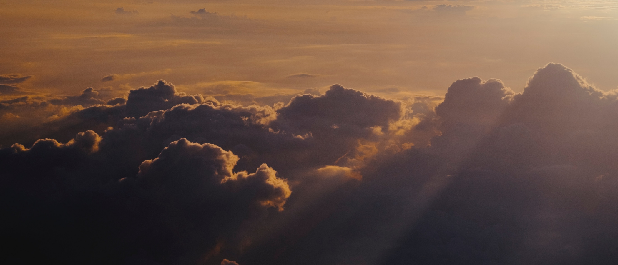 Clouds as the sun breaks through