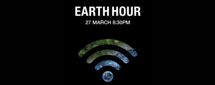 Earth Hour banner with event dates