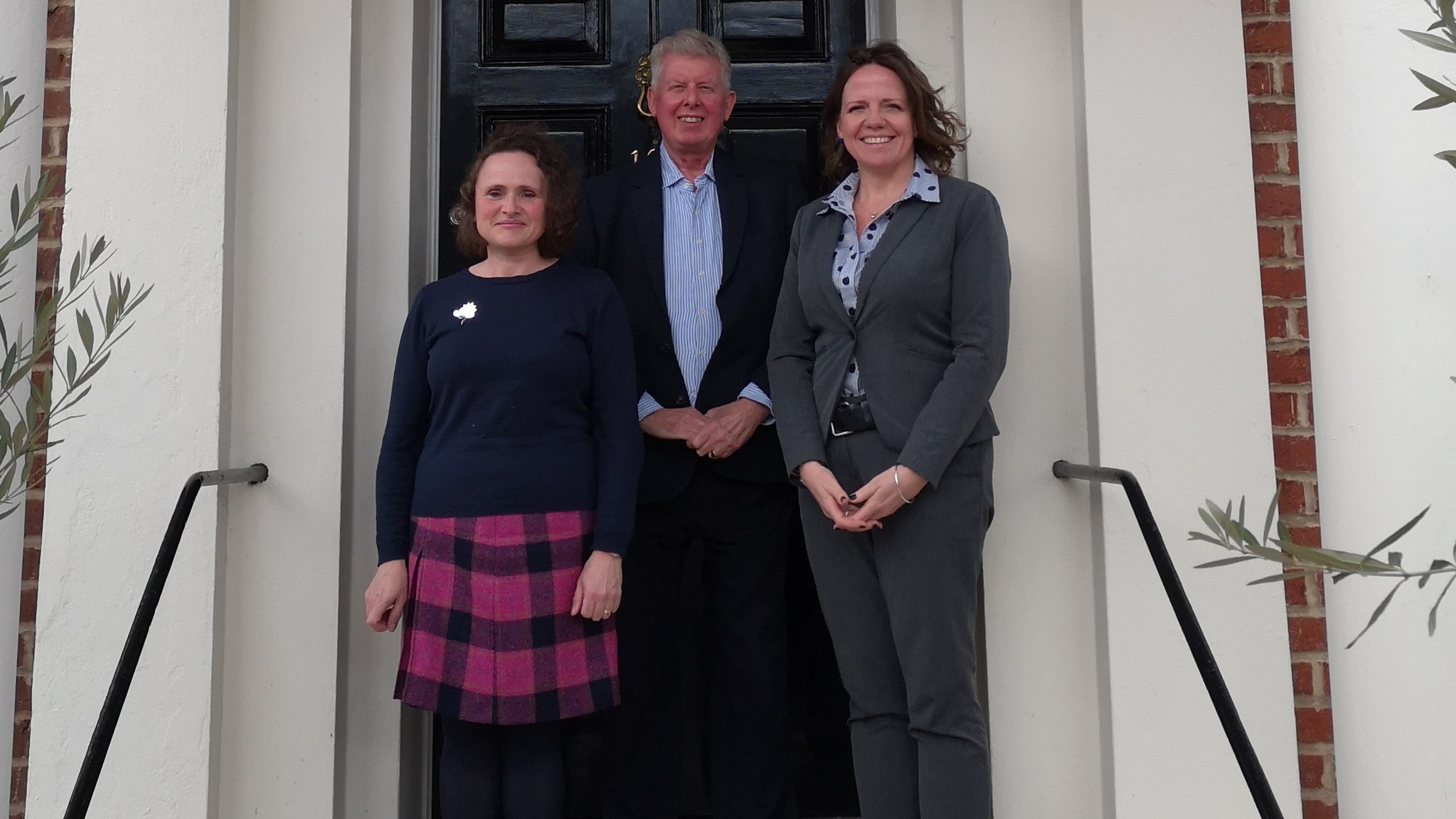 Penny Endersby with David Warrilow and Liz Bentley at the Society