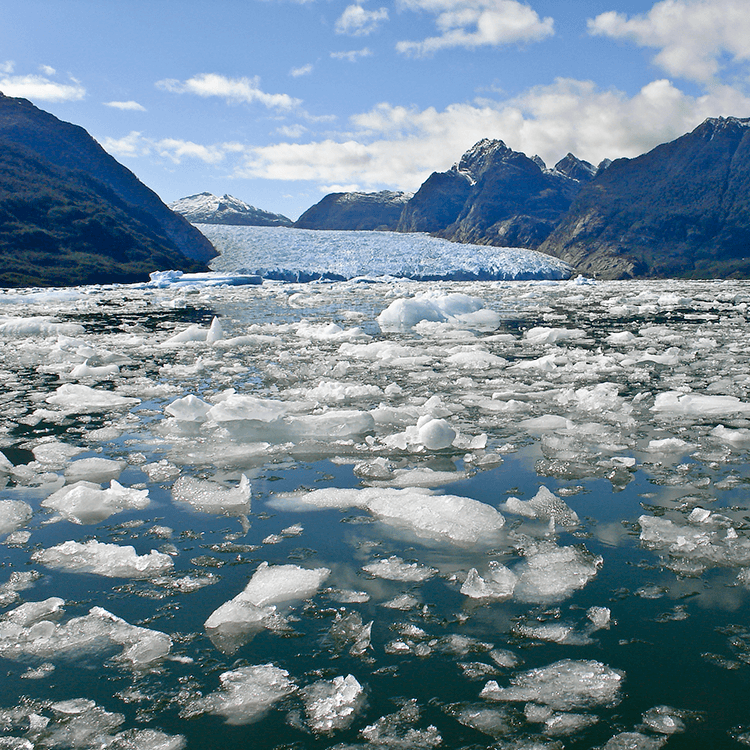 melting ice shelves