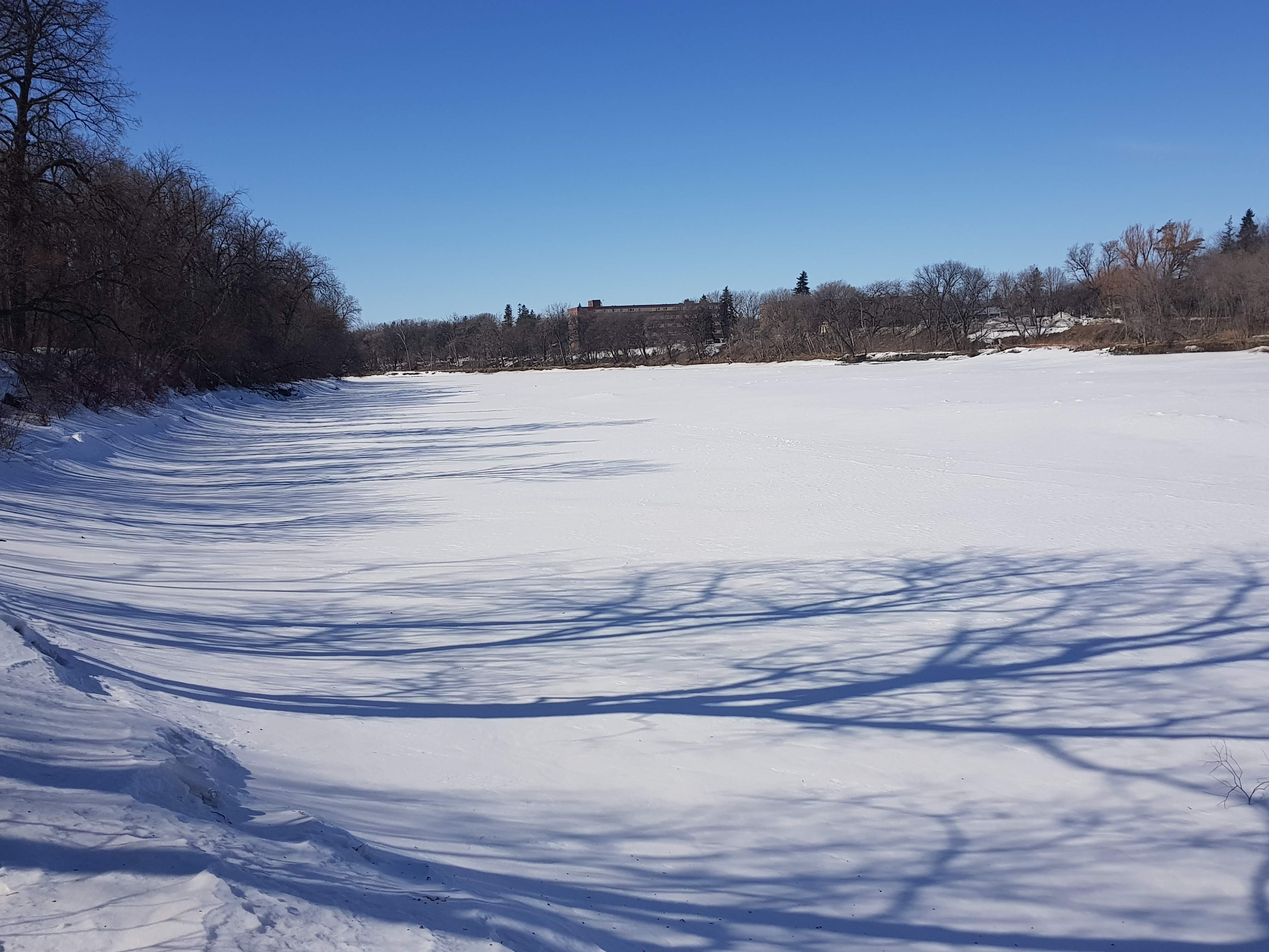 Frozen River Winnipeg