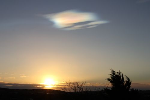 Nacreous clouds over Aberdeen