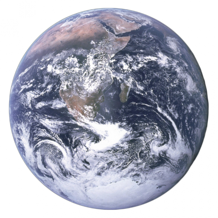 Southern hemisphere globe