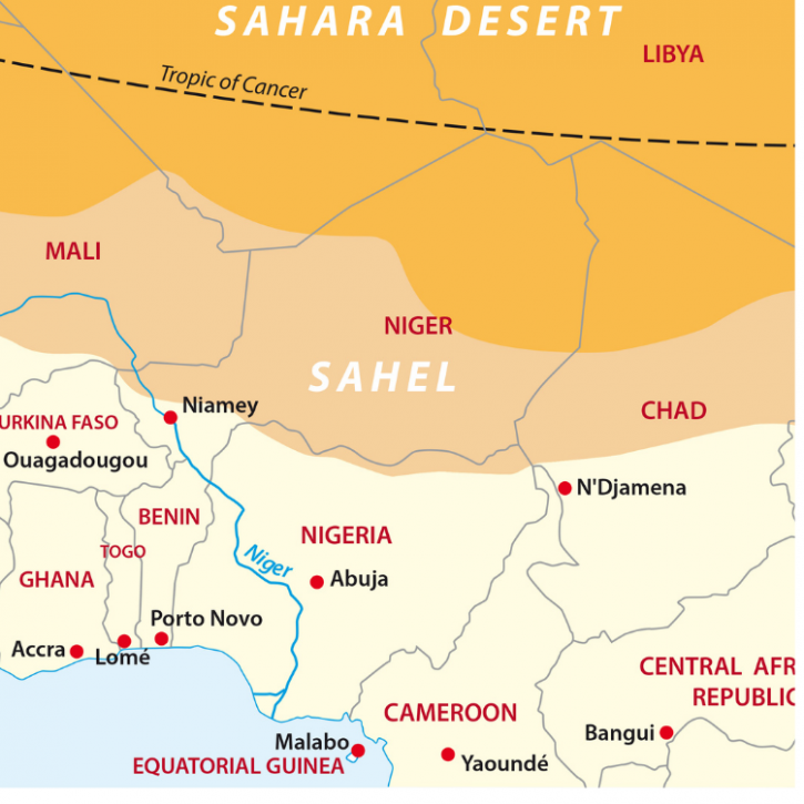 Sahel map