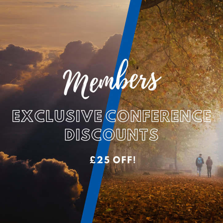 banner images for both conferences with wording to say Members Exclusive Conference Discounts