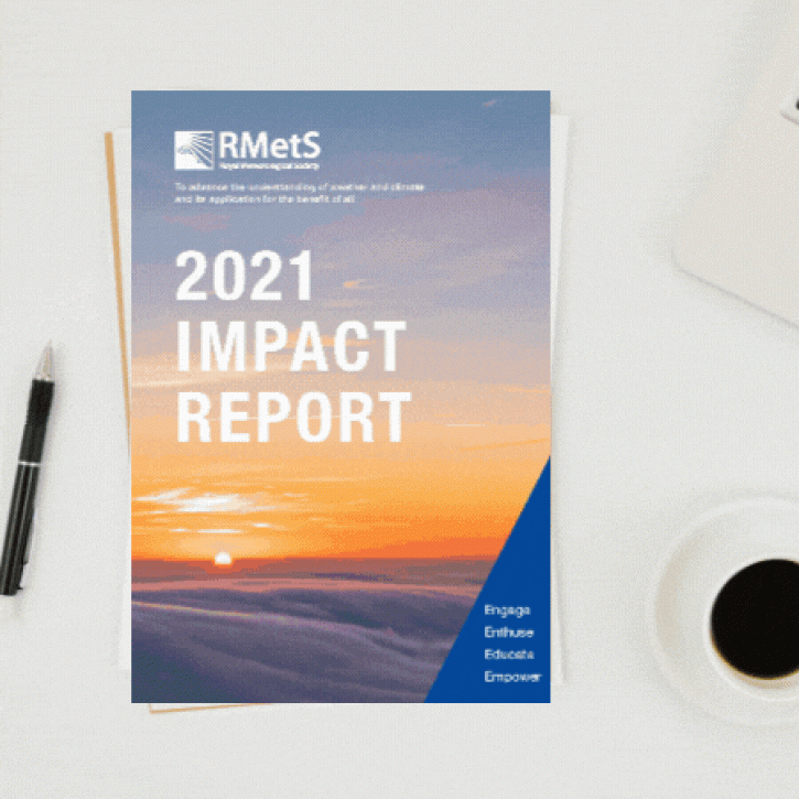 Impact Report cover and sample of pages