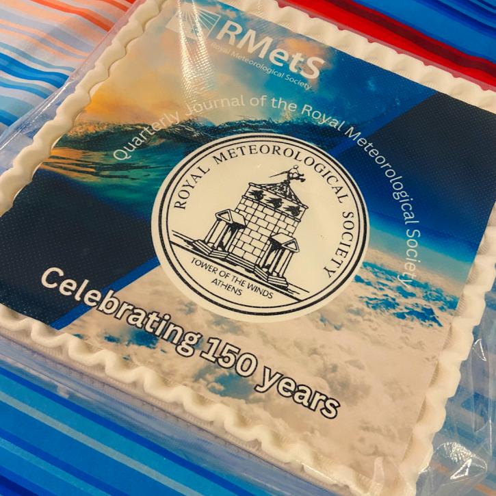 RMetS Quarterly Journal 150th anniversary cake