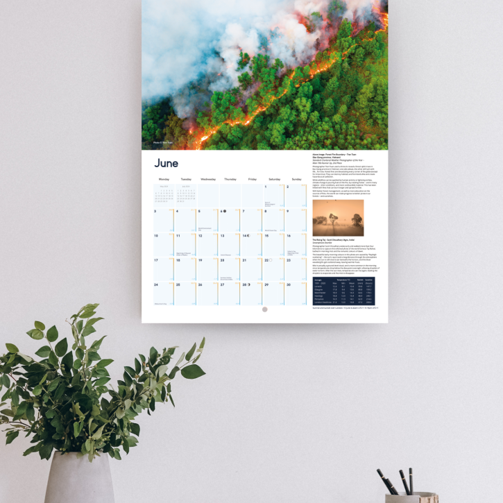 Standard Chartered Weather Photographer of the Year 2024 calendar