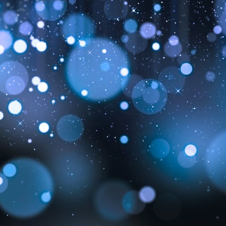 Sparkly blue bubbles