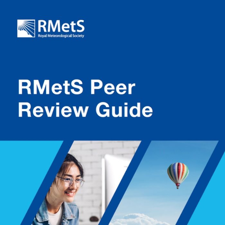 The blue cover of an RMetS Peer Review Guide