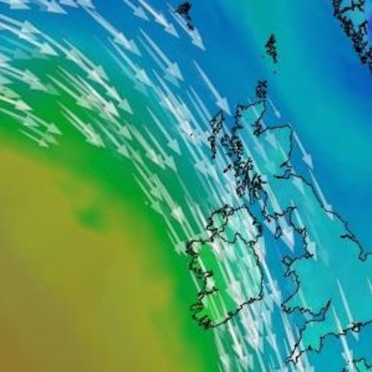 Image of the jet stream