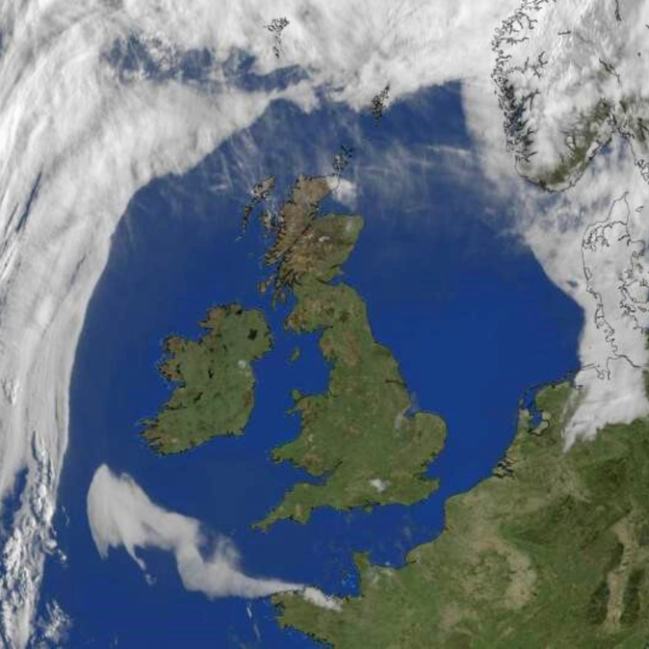 Image of a weather report for the UK