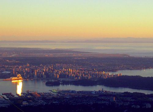 Vancouver from grouse mountain